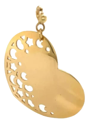 Pasquale Bruni 18k Yellow Gold Cut Out Heart Charm Pendant