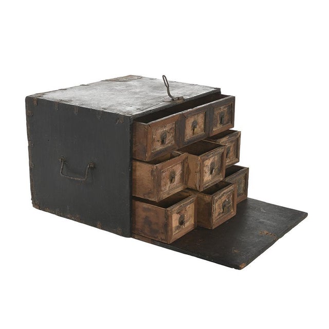 19th Century Apothecary Trunk, in Good conditions. Designed before 1890 This piece is designed in the style of the...
