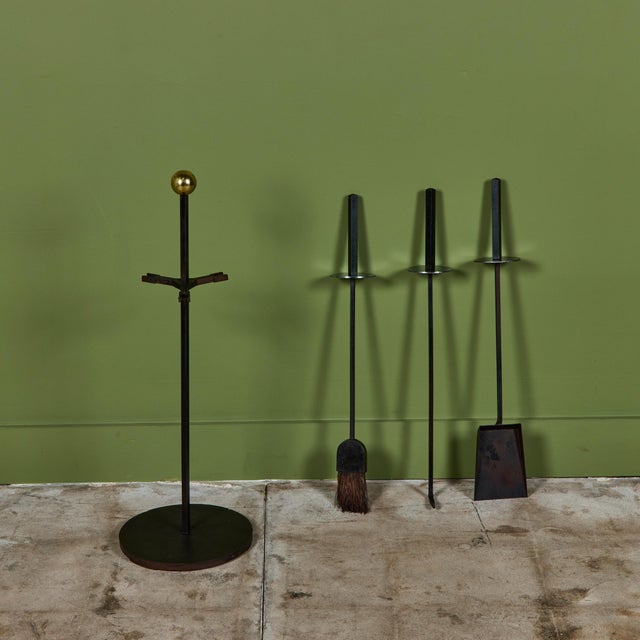 Mel Bogart Fireplace Tool Set For Sale - Image 9 of 13