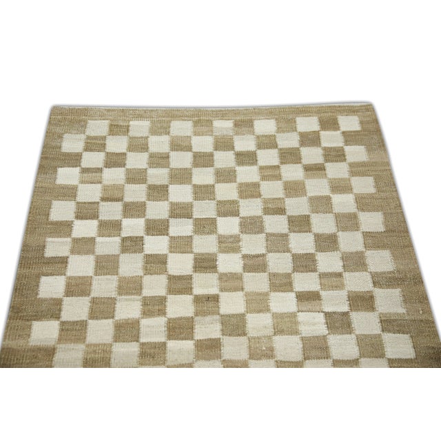 Handmade Modern Kilim Rug 2'9" X 4'9" For Sale - Image 4 of 6