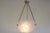 Gorgeous & timeless! This French Art Deco pendant by David Gueron Degue 1930. Marvelous white frosted glass shade with...