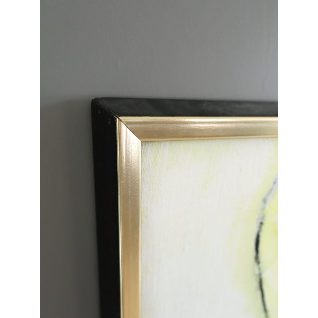 Mid-Century Modern 'Afternoon Lesson' Expressive Figurative Oil Painting by Swedish Artist Hans Osswald (1919-1983), Framed For Sale - Image 6 of 13