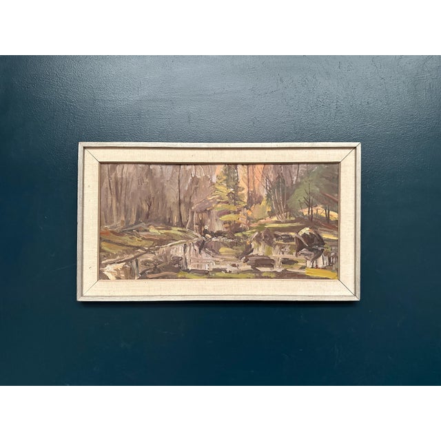 Gunnar Svensson, Sawmill, Apelnäs Roasjö, 1962, Oil Painting on Panel, Framed For Sale - Image 13 of 13