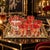 Culver Ltd. 1960s Culver Red Paisley 22k Glasses Ice Bucket in Caddy With Uttermost Tray Set- 9 Pieces For Sale - Image 4 of 11