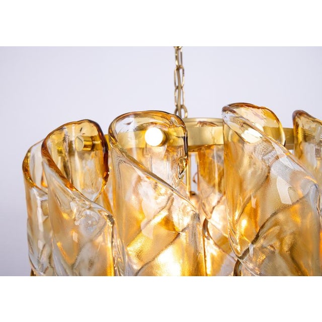 Large Murano Glass Tubes Flush Mount Light from Kaiser, Germany, 1960s For Sale - Image 16 of 17