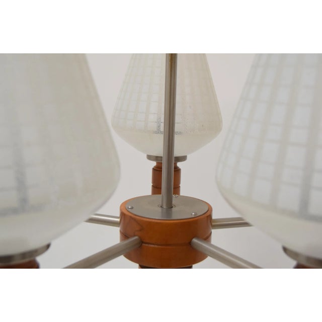 White Mid-Century Ceiling Lamp, 1970s For Sale - Image 8 of 15