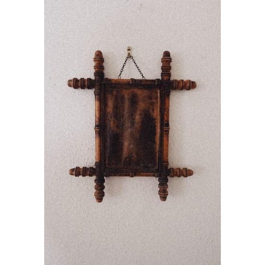 Ornamental & Decorative Materials French Faux Bamboo Mirror For Sale - Image 7 of 10
