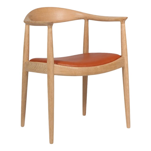 JH503 The Chair in Oak and Leather Hans J. Wegner for PP Møbler, 1960s For Sale