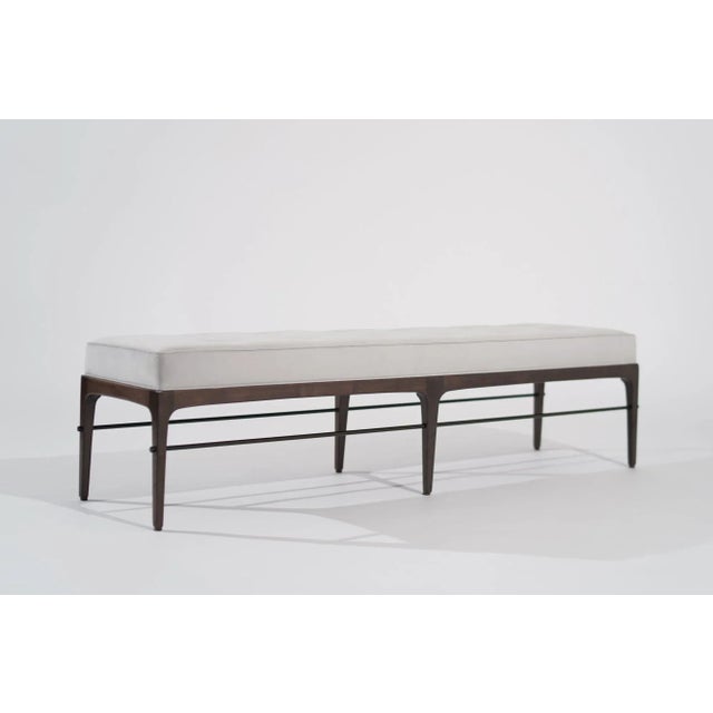 Linear Bench in Dark Walnut Series 72 by Stamford Modern For Sale - Image 4 of 12