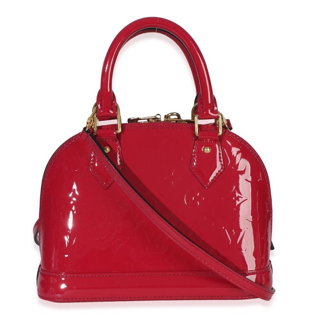 Louis Vuitton Fuchsia Monogram Vernis Alma BB For Sale - Image 4 of 8