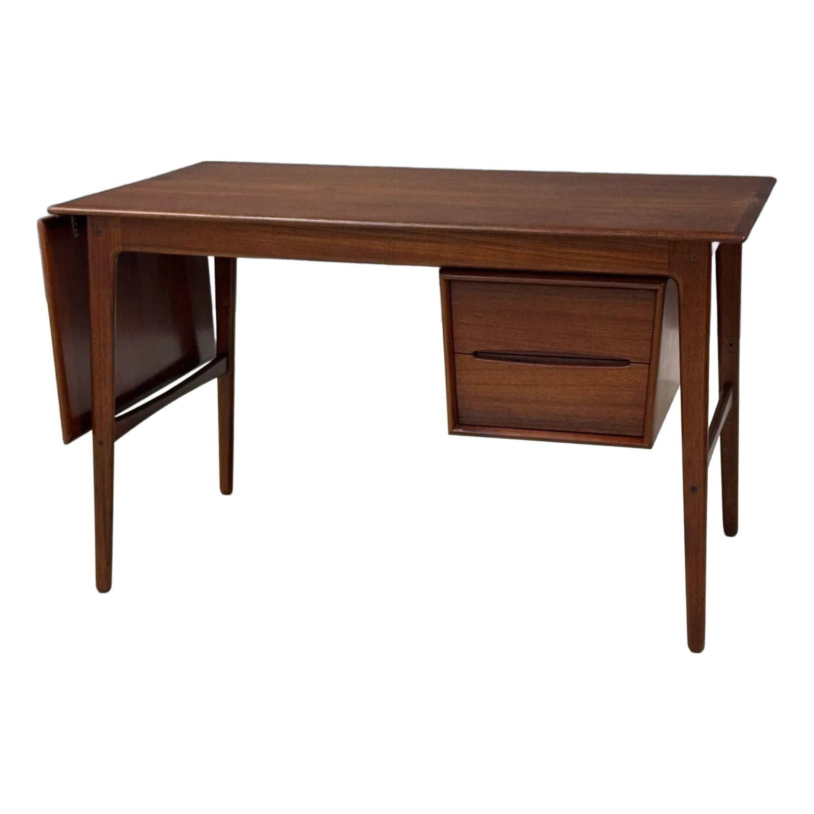 1950s Aksel Boll Jensen Danish Teak Desk | Chairish