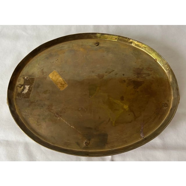 Brass Bamboo Motif Gallery Tray For Sale In Cincinnati - Image 6 of 6