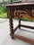 Cinnamon Spanish Baroque Carved Wood Arts & Crafts Hall Bench Seat For Sale - Image 8 of 16