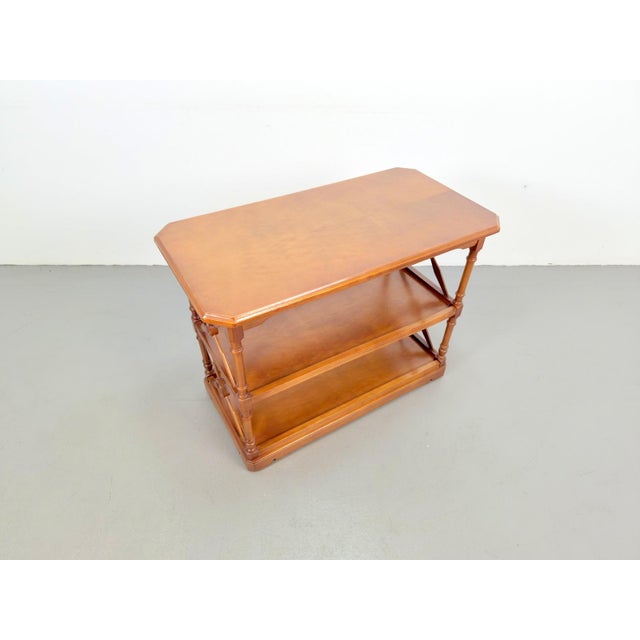 Brown Victorian 3-Tier Bookshelf from López Morton, 1980 For Sale - Image 8 of 12