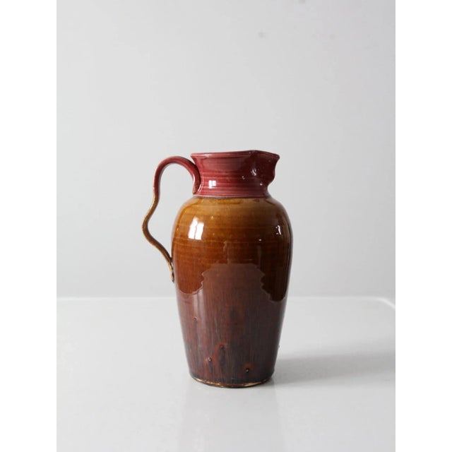 Vintage Studio Pottery Pitcher Circa 1983 For Sale - Image 11 of 11