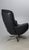 Vintage Black Leather Chair with Chrome X-Frame Base, 1980s For Sale - Image 6 of 8