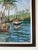 Vintage Caribbean Tropical Coastal Landscape Oil on Canvas Painting, Framed For Sale - Image 10 of 13