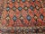 Vintage Persian Kurdish Saddlebag Bagface, Handwoven Tribal Art, Burgundy & Navy, 2’ X 2’ For Sale - Image 9 of 10