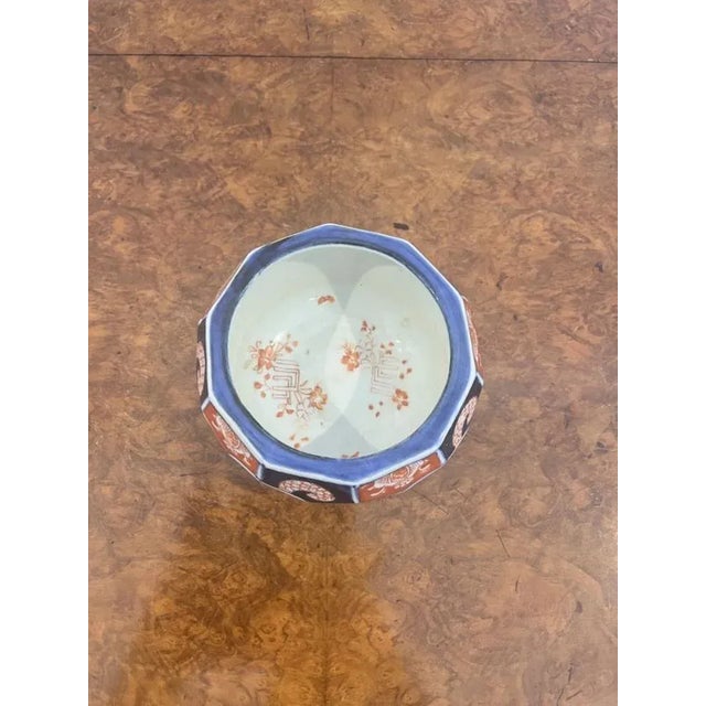 Hexagonal Japanese Imari Bowl, 1900s For Sale - Image 4 of 7