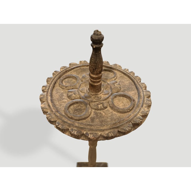Tribal Antique Candle Holder For Sale - Image 3 of 5
