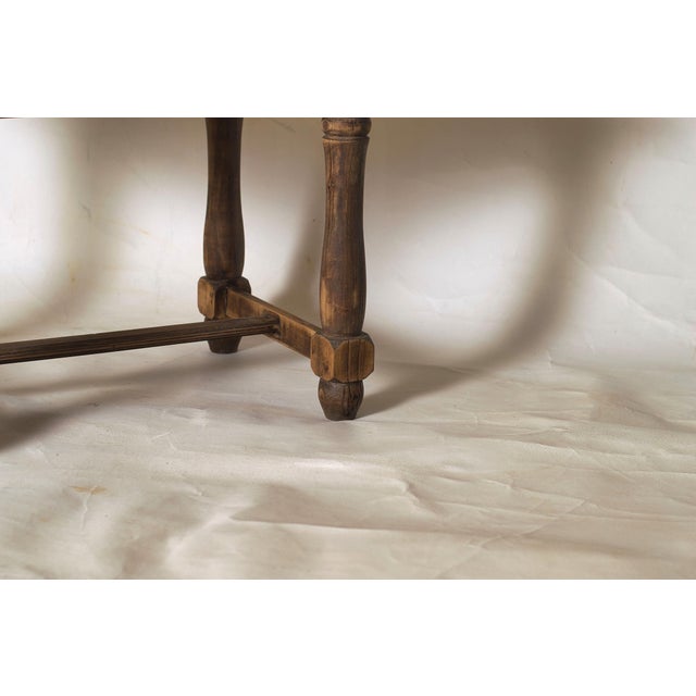 Brown Vintage Rustic Tea Table, 1960s For Sale - Image 8 of 11