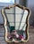 Vintage 1950's Chinoiserie French Italian Gilded Hand Painted Dressing Mirror For Sale - Image 4 of 10