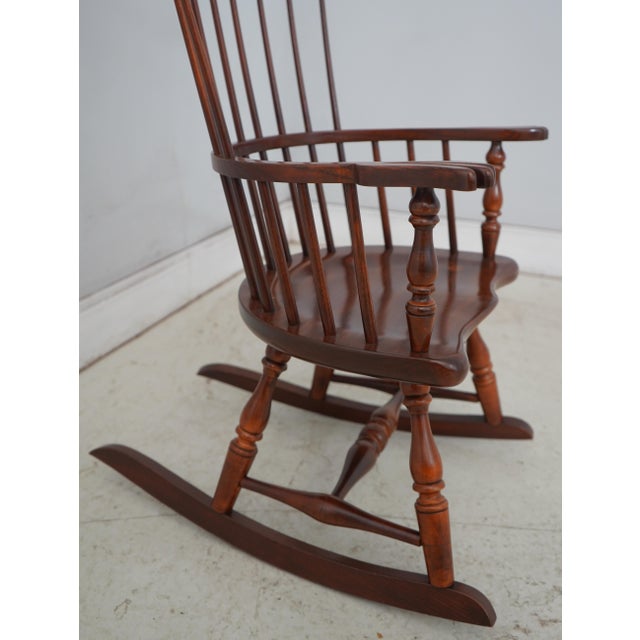 Brown Frederick Duckloe Small Size Windsor Rocker For Sale - Image 8 of 18