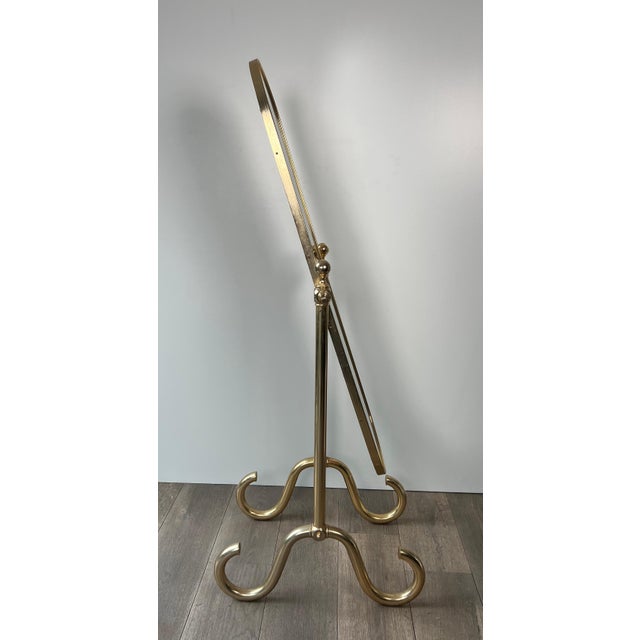 1970s Brass Psyche Mirror For Sale - Image 5 of 12