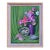 Geranium and Abalone Shell Still Life by Rose Campbell For Sale