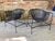 Woodard Mid Century Modern Strap Iron Patio Set of 5 For Sale - Image 9 of 9