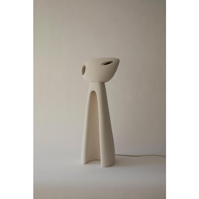 Not Yet Made - Made To Order Nomad II:05 Lamp in White Sand Stoneware by Sofia Karnukaeva For Sale - Image 5 of 12