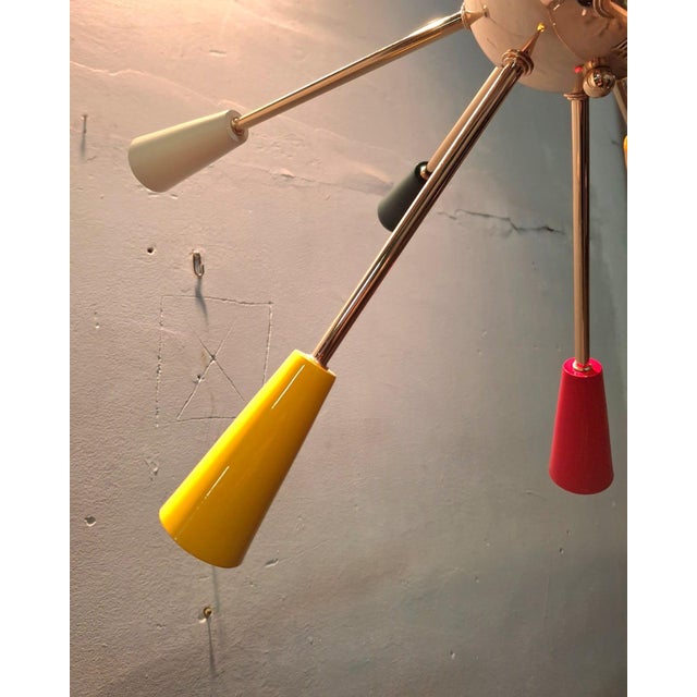 Vintage Sputnik Chandelier, 1970s For Sale - Image 4 of 9