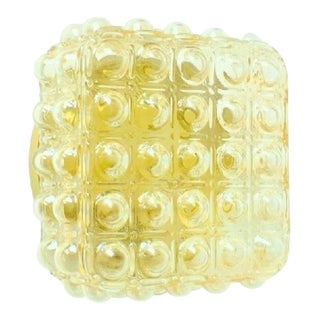 1970s Mid-Century Modern Amber Bubble Glass Wall Light by Helena Tynell for Limburg, Germany For Sale