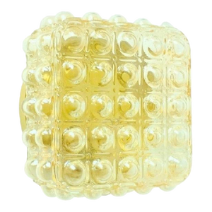 1970s Mid-Century Modern Amber Bubble Glass Wall Light by Helena Tynell for Limburg, Germany