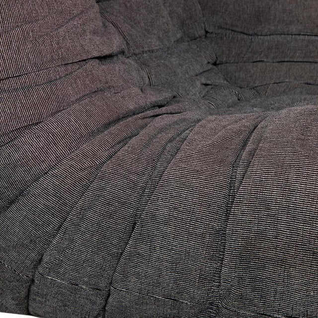 Modern Togo Armchair in Grey Fabric by Michel Ducaroy for Ligne Roset For Sale - Image 3 of 14