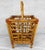 Vintage Coastal Rattan Chinoiserie Rattan Record Holder Magazine Rack For Sale - Image 6 of 10