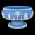 Early 20th Century Vintage Wedgwood Neoclassical Blue Jasperware Large Pedestal High-Relief Centerpiece Bowl, Marked For Sale - Image 5 of 6