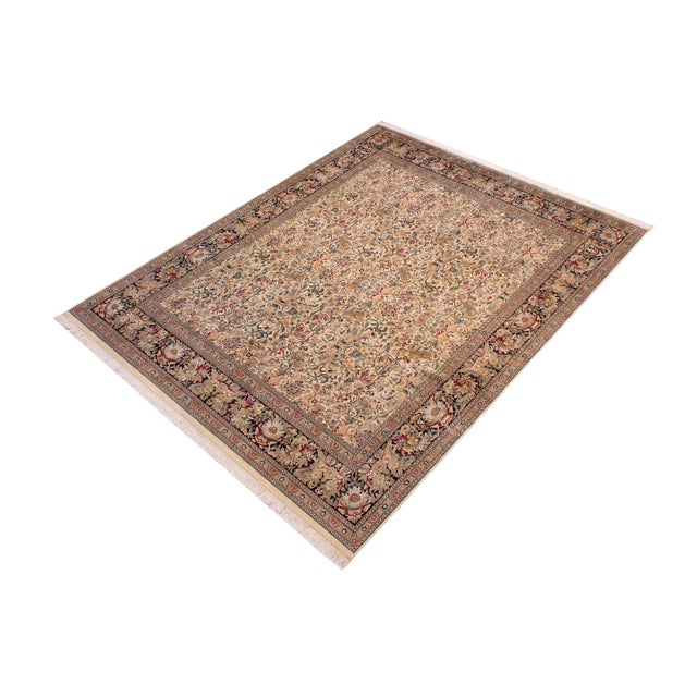 Designed with mesmerizing intricacy and gorgeous color palette, this hand-knotted masterpiece demonstrates the beauty and...