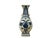 1990s Small Distressed Finish Pear Shape Blue White Graphic Porcelain Vase For Sale - Image 5 of 7