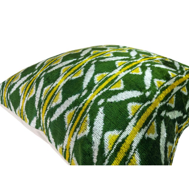 2000 - 2009 Velvet Silk Cushion Cover with Bohemian Design, 2000s For Sale - Image 5 of 11
