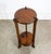 Brown Antique Pedestal Plant Stand Torchere Solid Wood Side Table Smoking Round 3 Leg For Sale - Image 8 of 10
