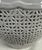 White Reticulated Cache Pots - A Pair For Sale - Image 10 of 11