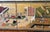 18th Century Small Japanese 18th Century Edo / Tokugawa Period Six-Part Hand Painted Japanese Screen on Paper With Gold-Leaf and Silk For Sale - Image 5 of 9