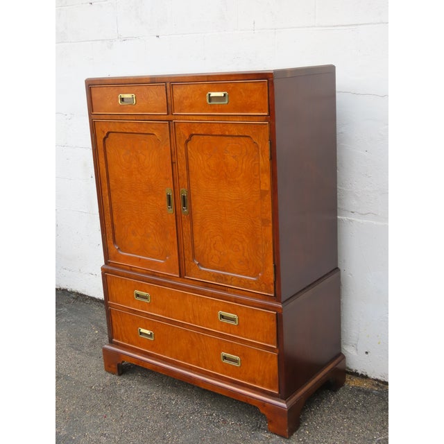 Hollywood Regency Century Furniture Hollywood Regency Tall Chest of Drawers Highboy 6362 For Sale - Image 3 of 18