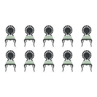 Late 20th Century Set of 10 "Veneman Collection" Grotto Garden Chairs by Tropitone For Sale