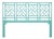 Chippendale Headboard California King - Turquoise For Sale