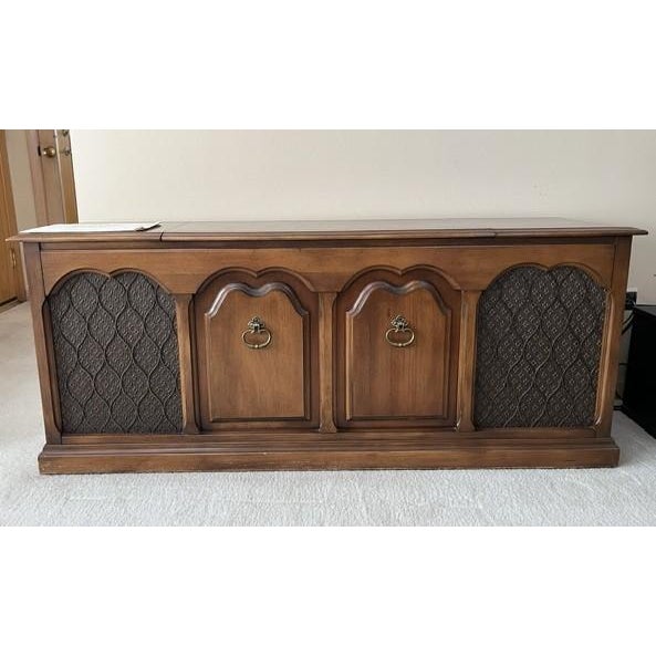 Mid-Century Modern 1966 Philco Ford Console Stereo with Record Player. Original Owner. Slight imperfections on top due to...