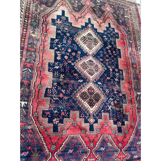 Vintage Afshar Rug, 1960s For Sale - Image 11 of 18