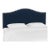 California King Headboard in Velvet Ink with Pewter Nails For Sale