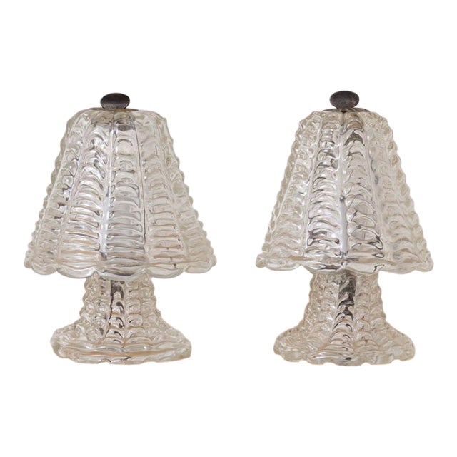 1940s Petite Murano Glass Lamp For Sale